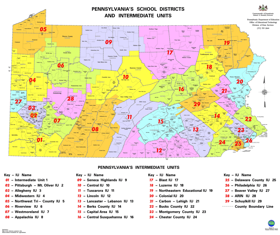 Pennsylvania Regional Academic Competitions QBWiki   970px PA School Districts 